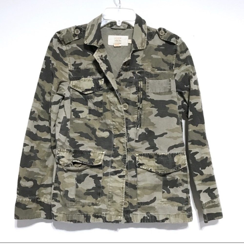 J. Crew Camouflage Jacket